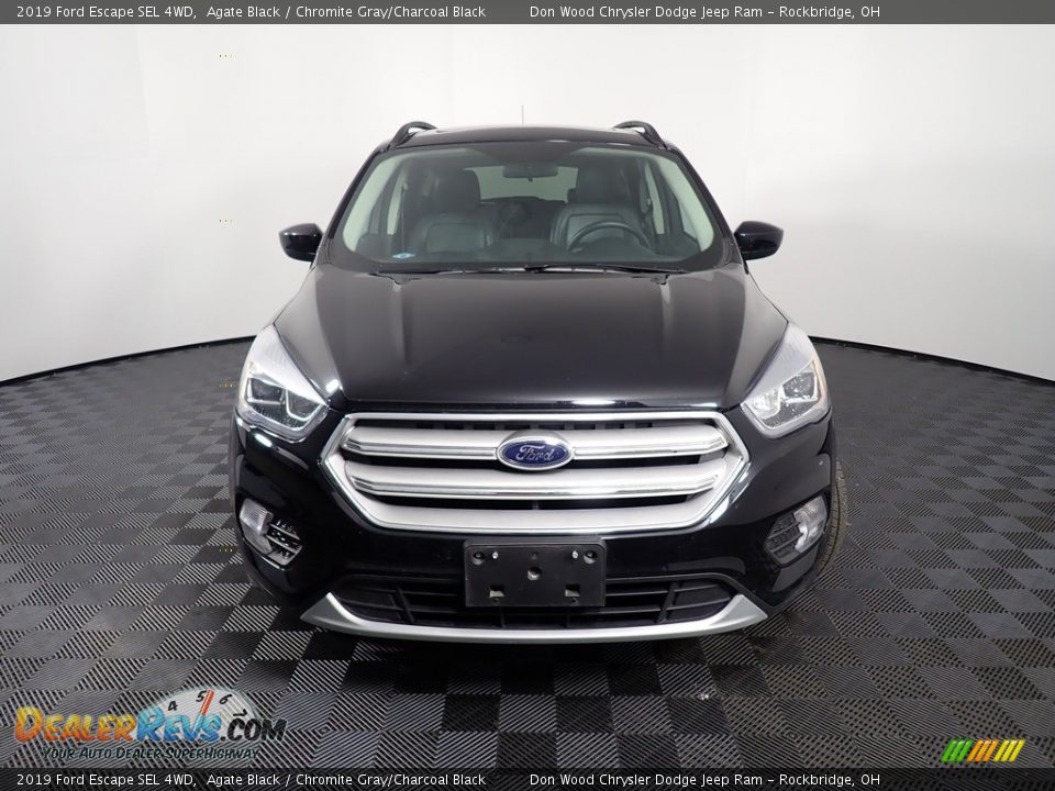 2019 Ford Escape SEL 4WD Agate Black / Chromite Gray/Charcoal Black Photo #6