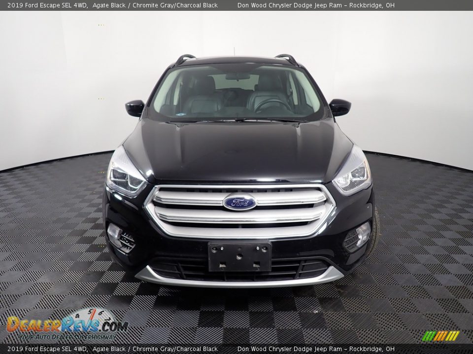 2019 Ford Escape SEL 4WD Agate Black / Chromite Gray/Charcoal Black Photo #6