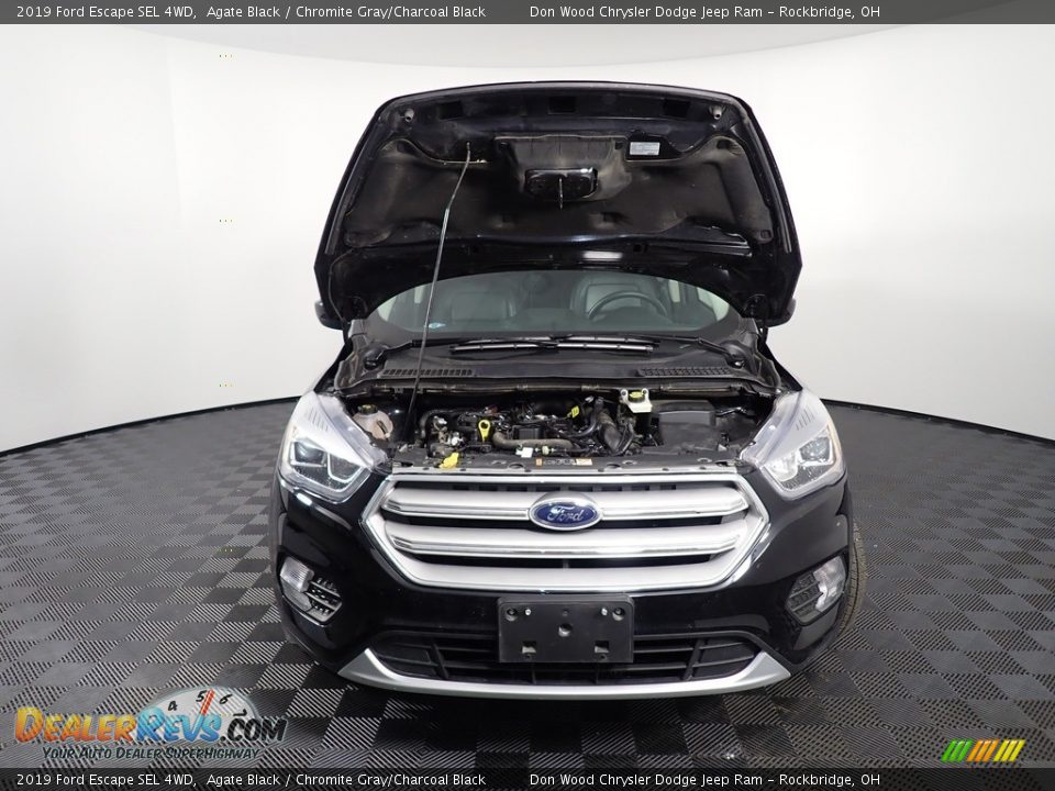 2019 Ford Escape SEL 4WD Agate Black / Chromite Gray/Charcoal Black Photo #7