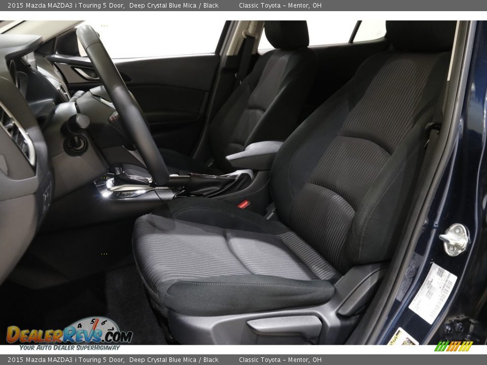 2015 Mazda MAZDA3 i Touring 5 Door Deep Crystal Blue Mica / Black Photo #5