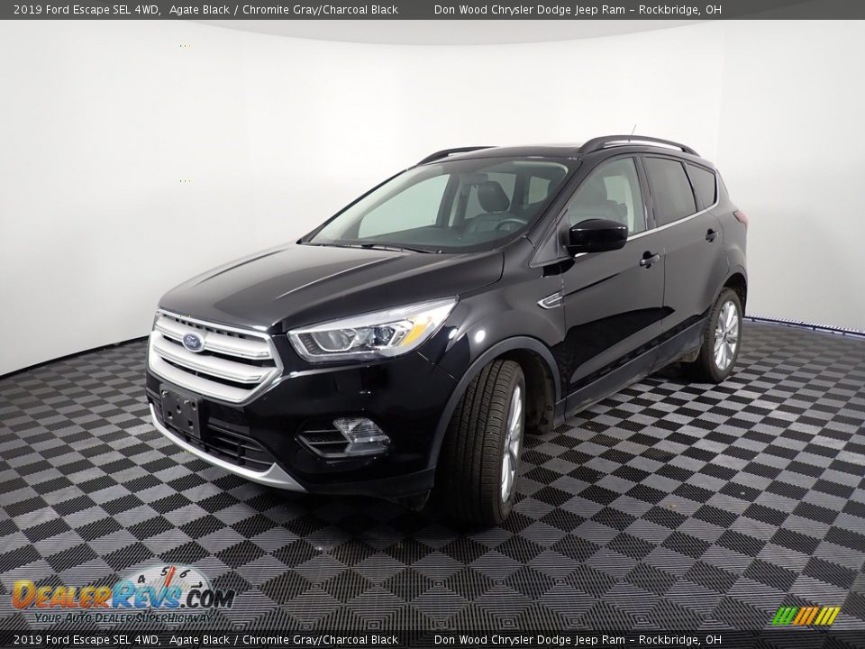 2019 Ford Escape SEL 4WD Agate Black / Chromite Gray/Charcoal Black Photo #9