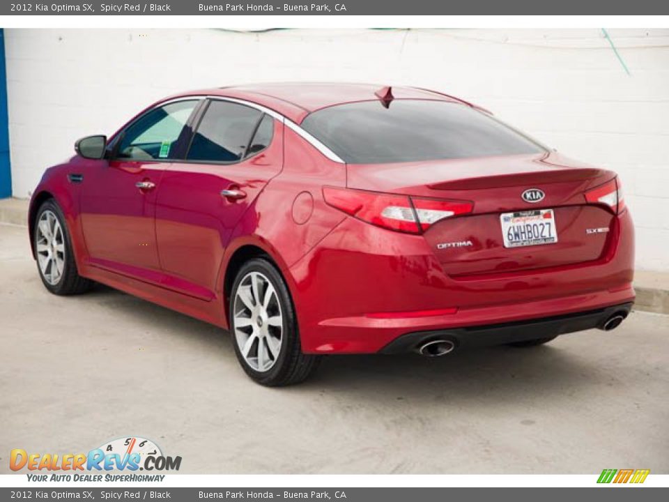 2012 Kia Optima SX Spicy Red / Black Photo #2