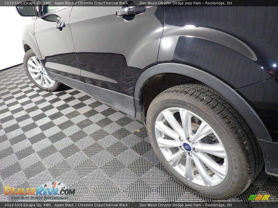 2019 Ford Escape SEL 4WD Agate Black / Chromite Gray/Charcoal Black Photo #11