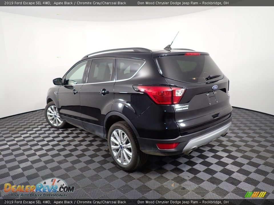 2019 Ford Escape SEL 4WD Agate Black / Chromite Gray/Charcoal Black Photo #12