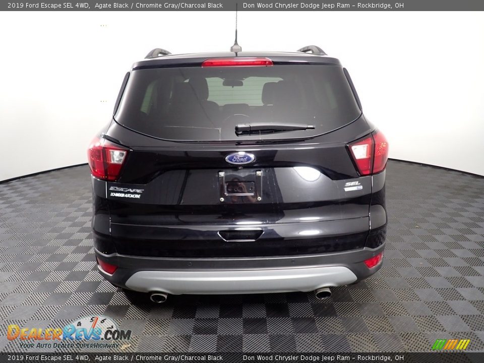 2019 Ford Escape SEL 4WD Agate Black / Chromite Gray/Charcoal Black Photo #13