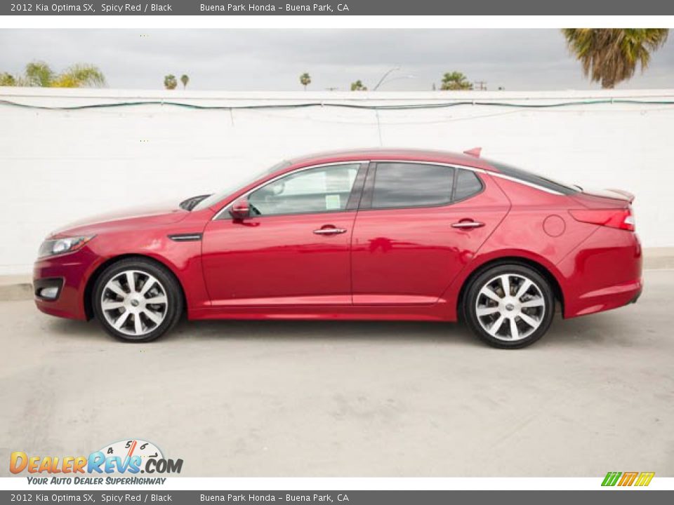 2012 Kia Optima SX Spicy Red / Black Photo #7