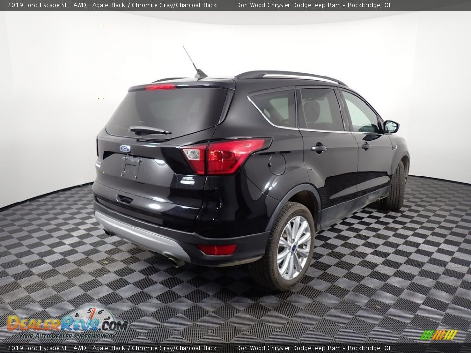 2019 Ford Escape SEL 4WD Agate Black / Chromite Gray/Charcoal Black Photo #18