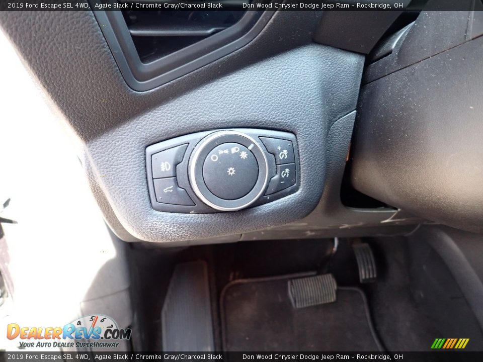 2019 Ford Escape SEL 4WD Agate Black / Chromite Gray/Charcoal Black Photo #22