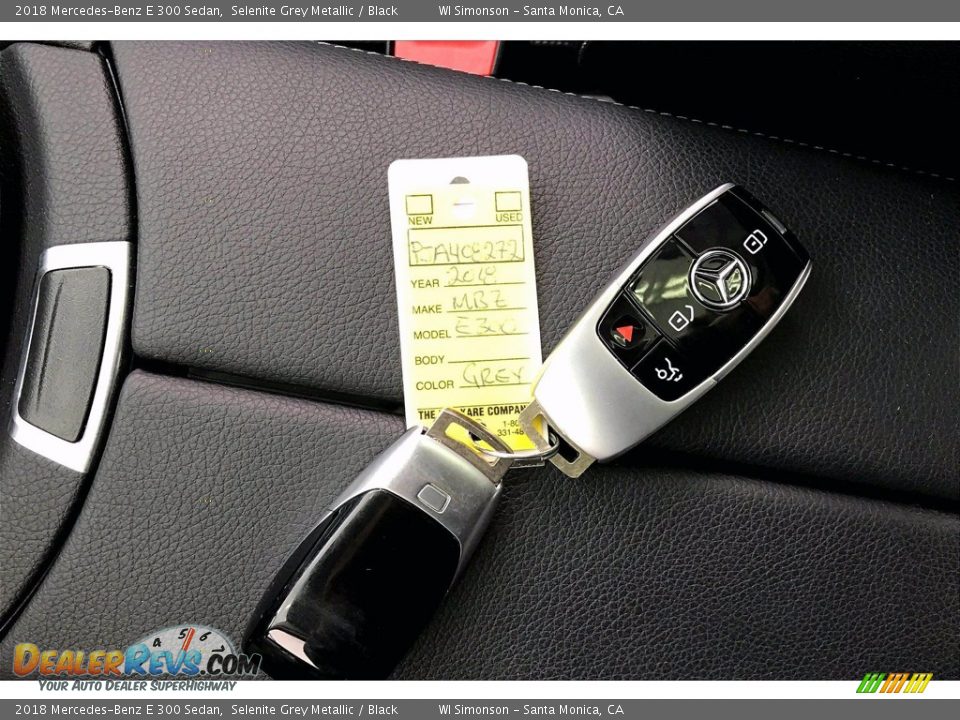 2018 Mercedes-Benz E 300 Sedan Selenite Grey Metallic / Black Photo #11