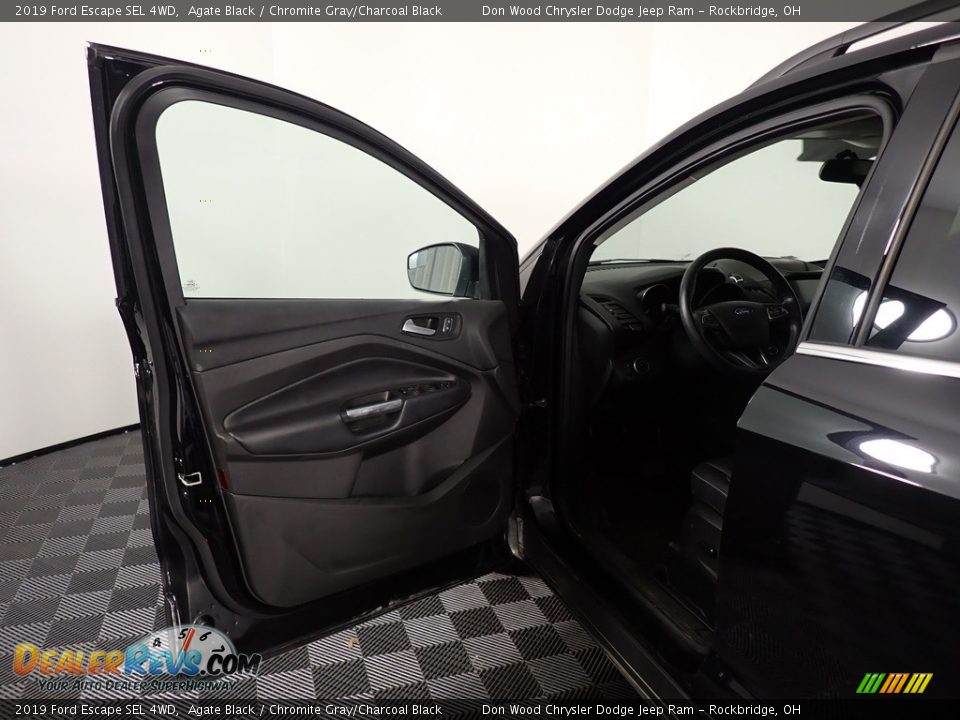 2019 Ford Escape SEL 4WD Agate Black / Chromite Gray/Charcoal Black Photo #33