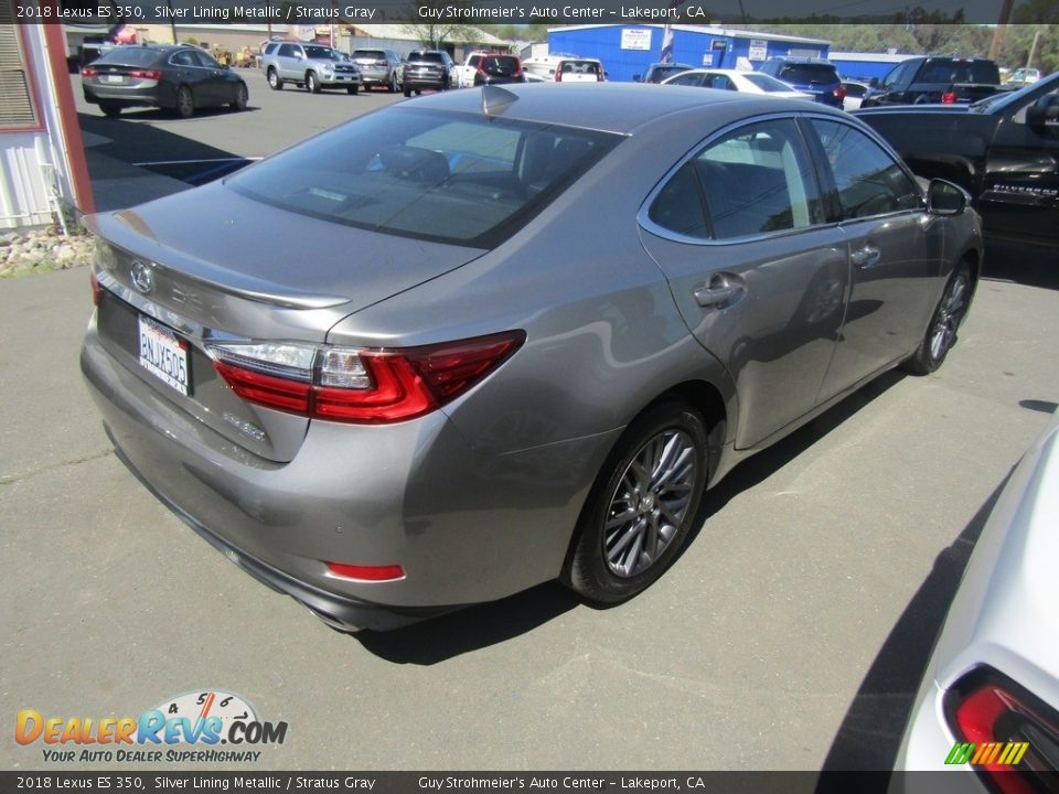 2018 Lexus ES 350 Silver Lining Metallic / Stratus Gray Photo #5