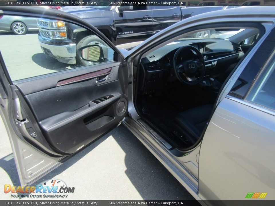 2018 Lexus ES 350 Silver Lining Metallic / Stratus Gray Photo #9