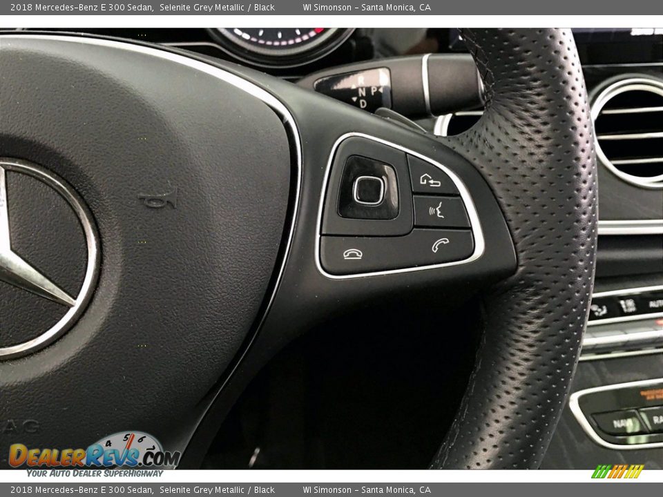 2018 Mercedes-Benz E 300 Sedan Selenite Grey Metallic / Black Photo #22