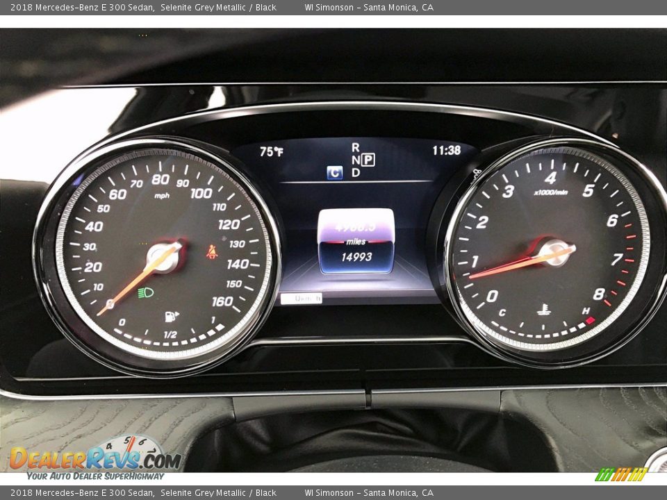2018 Mercedes-Benz E 300 Sedan Selenite Grey Metallic / Black Photo #23
