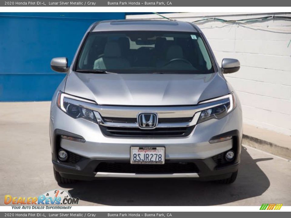 2020 Honda Pilot EX-L Lunar Silver Metallic / Gray Photo #7