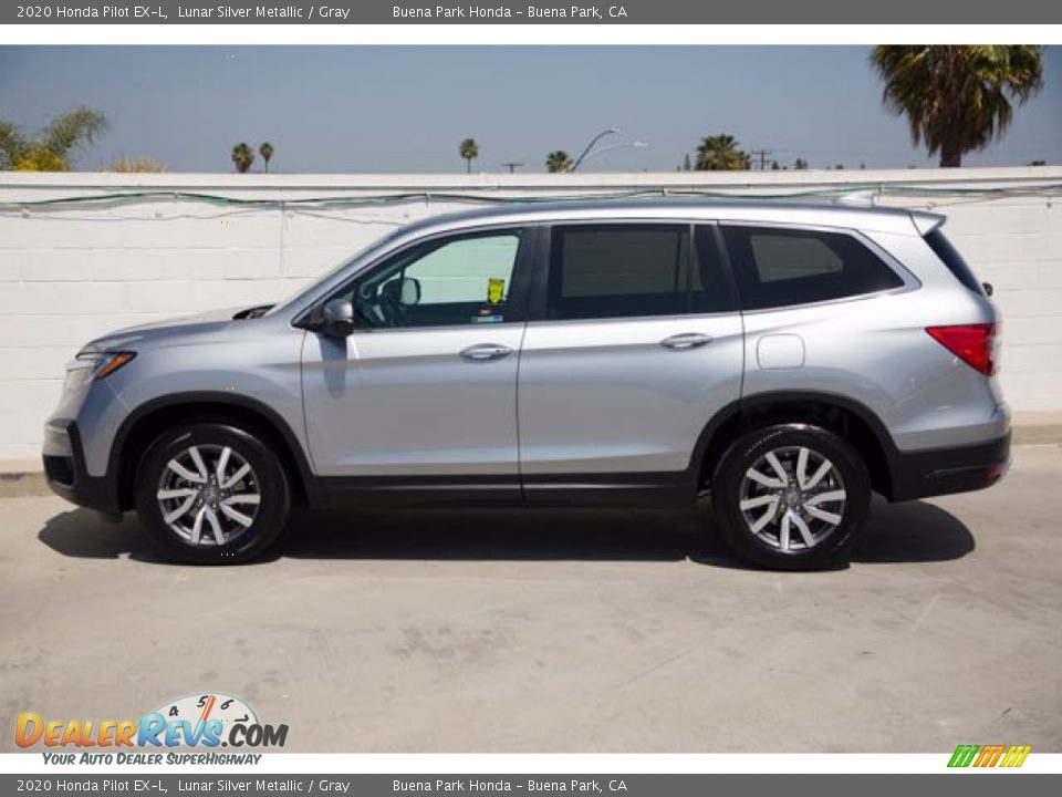 2020 Honda Pilot EX-L Lunar Silver Metallic / Gray Photo #8