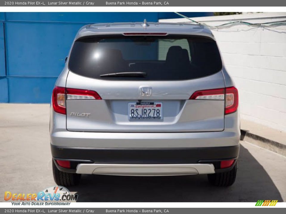 2020 Honda Pilot EX-L Lunar Silver Metallic / Gray Photo #9