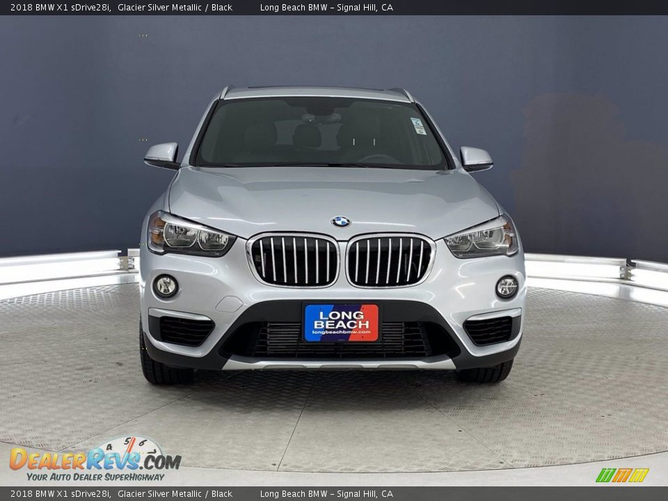 2018 BMW X1 sDrive28i Glacier Silver Metallic / Black Photo #2