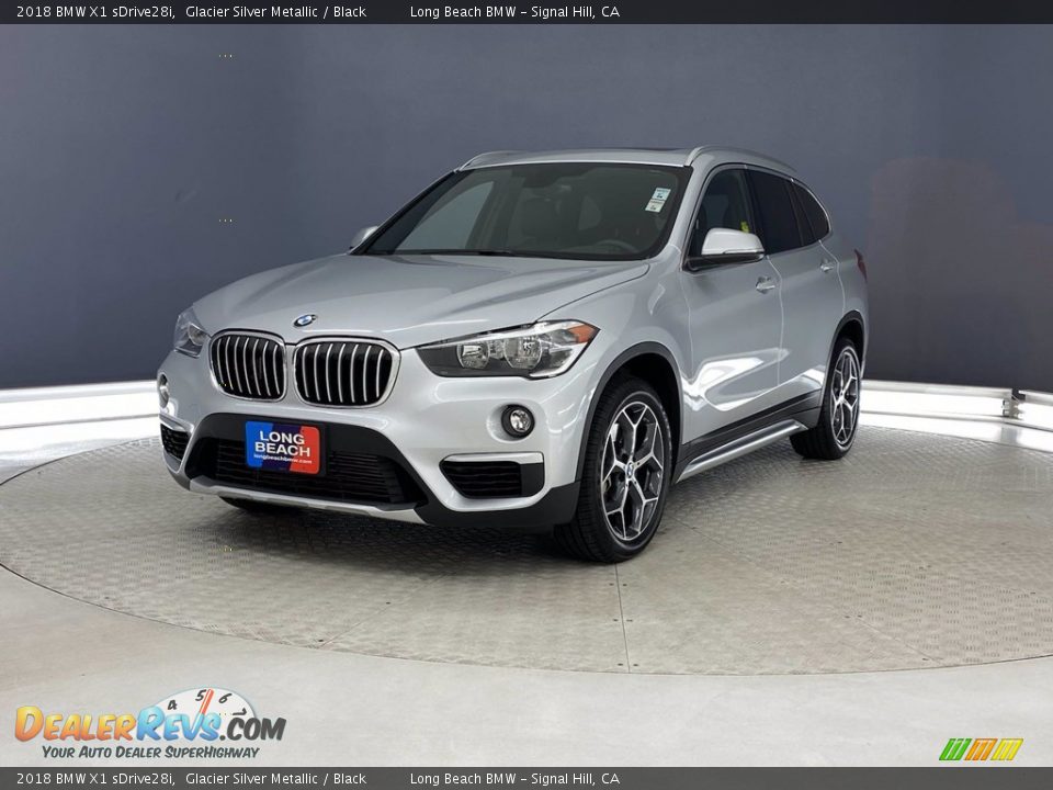 2018 BMW X1 sDrive28i Glacier Silver Metallic / Black Photo #3