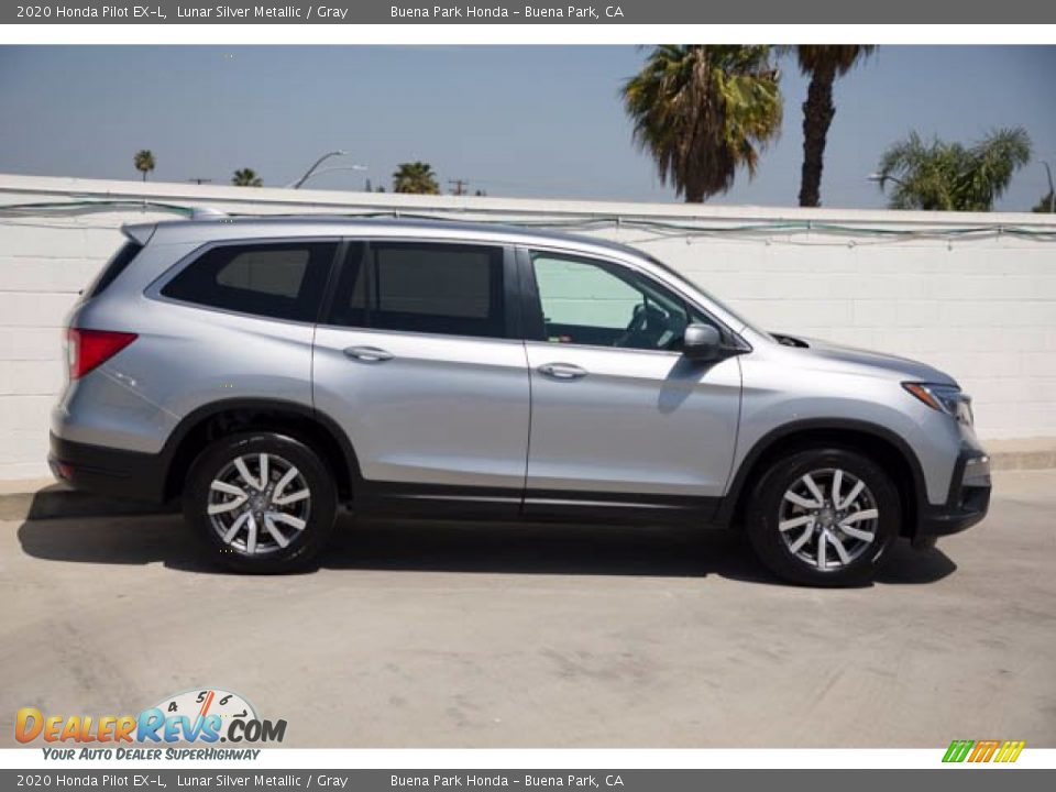 2020 Honda Pilot EX-L Lunar Silver Metallic / Gray Photo #12