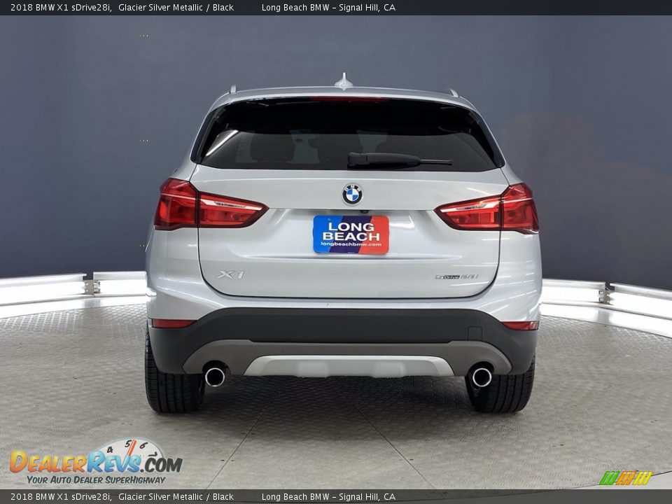 2018 BMW X1 sDrive28i Glacier Silver Metallic / Black Photo #4