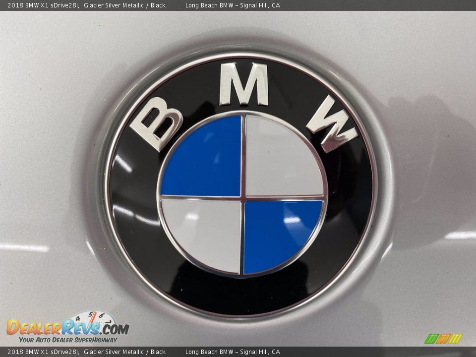 2018 BMW X1 sDrive28i Glacier Silver Metallic / Black Photo #8