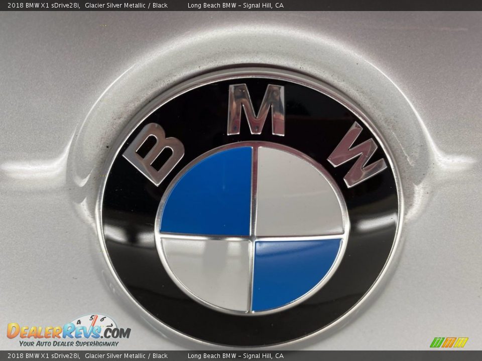 2018 BMW X1 sDrive28i Glacier Silver Metallic / Black Photo #10