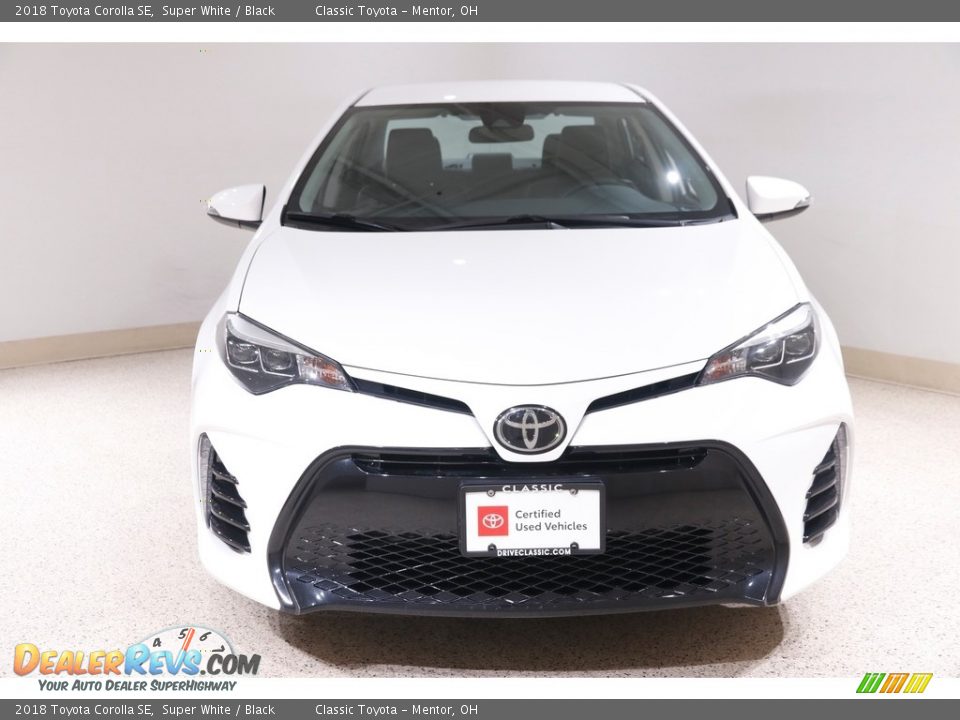 2018 Toyota Corolla SE Super White / Black Photo #2