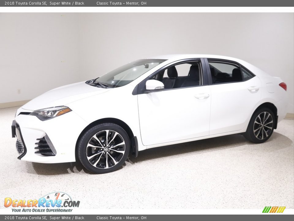 2018 Toyota Corolla SE Super White / Black Photo #3