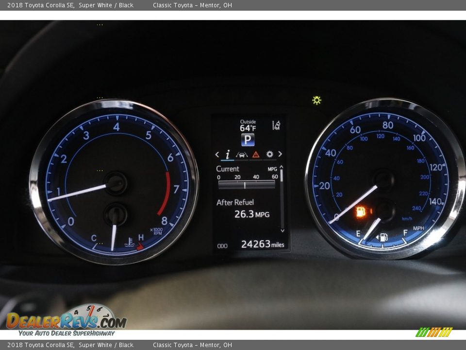 2018 Toyota Corolla SE Super White / Black Photo #8