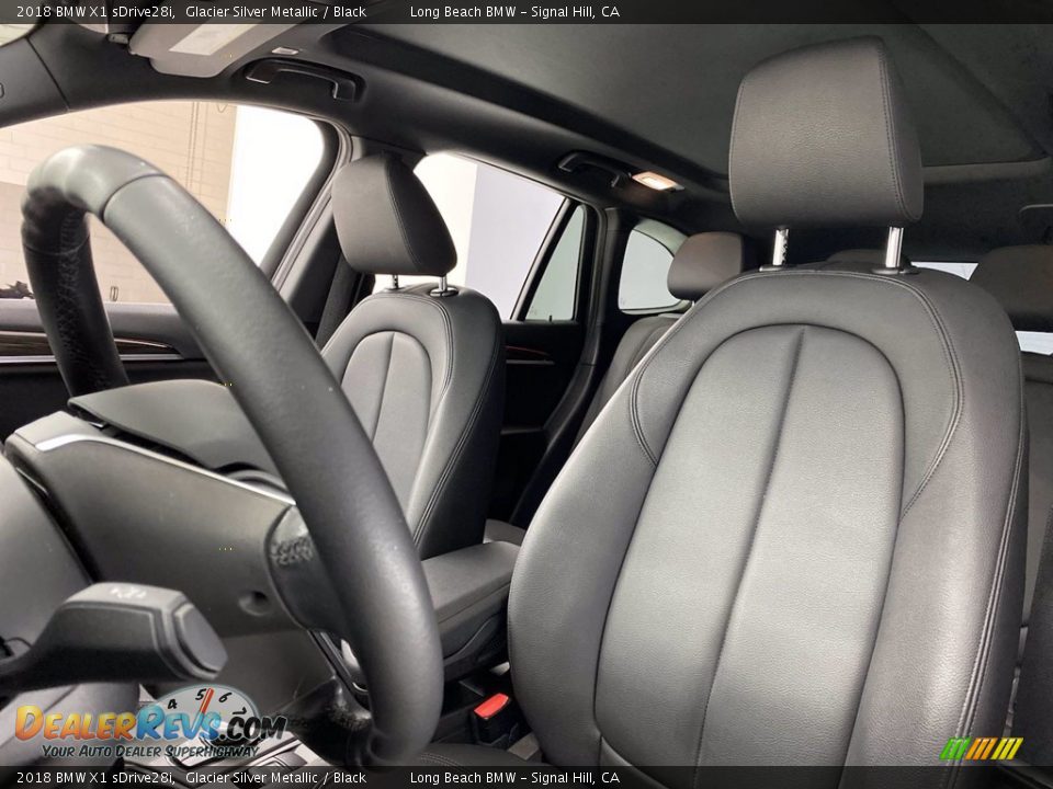2018 BMW X1 sDrive28i Glacier Silver Metallic / Black Photo #17