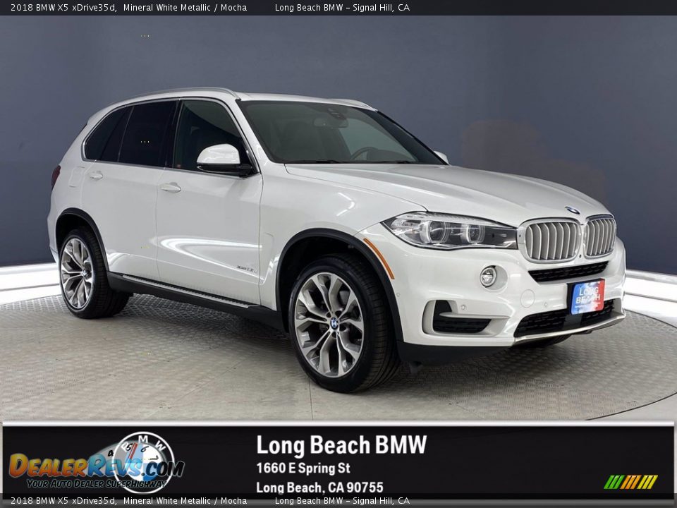 2018 BMW X5 xDrive35d Mineral White Metallic / Mocha Photo #1