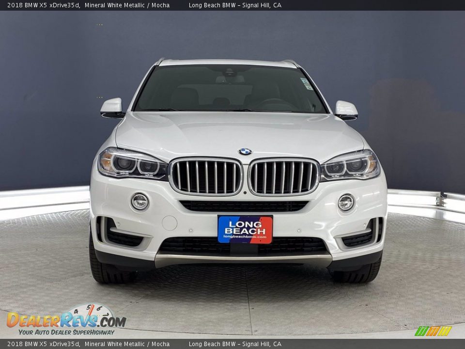 2018 BMW X5 xDrive35d Mineral White Metallic / Mocha Photo #2