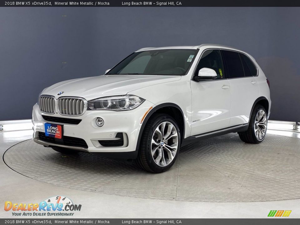 2018 BMW X5 xDrive35d Mineral White Metallic / Mocha Photo #3