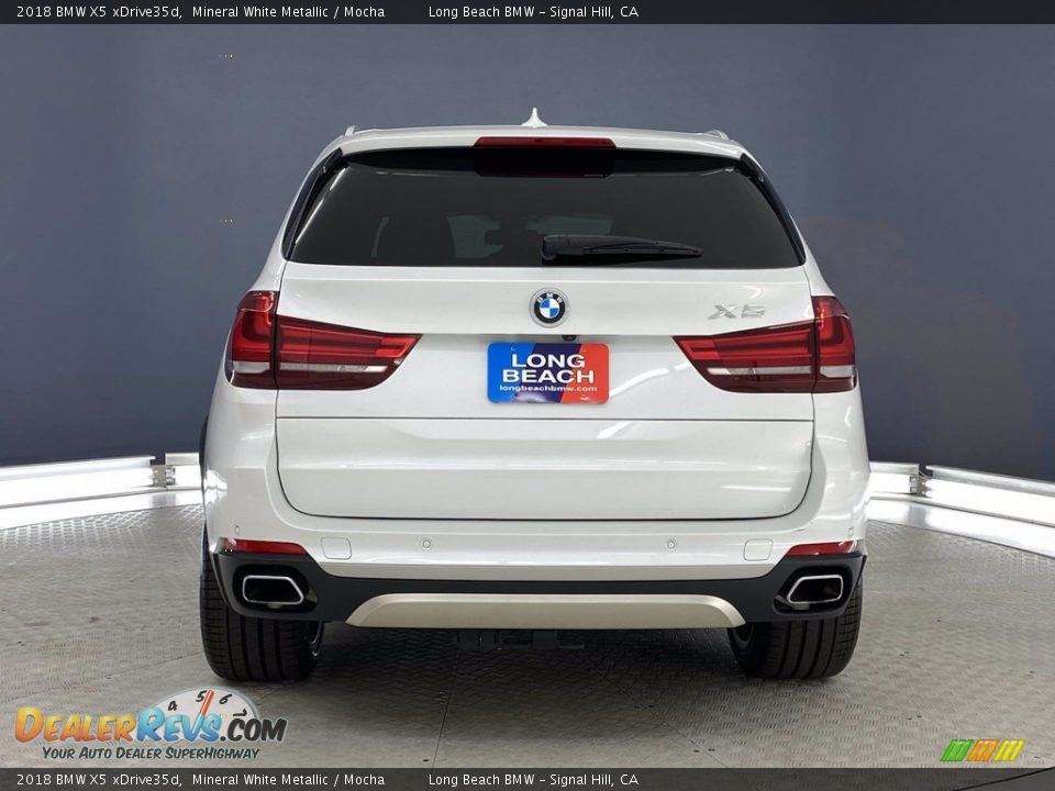 2018 BMW X5 xDrive35d Mineral White Metallic / Mocha Photo #4