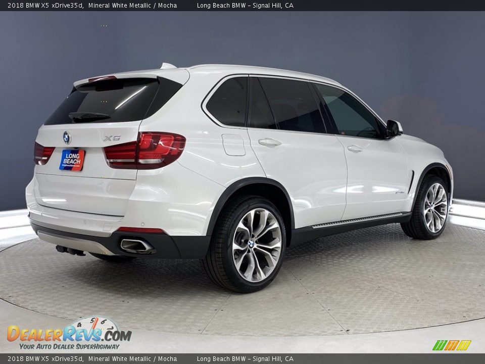 2018 BMW X5 xDrive35d Mineral White Metallic / Mocha Photo #5