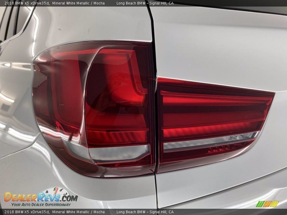 2018 BMW X5 xDrive35d Mineral White Metallic / Mocha Photo #8