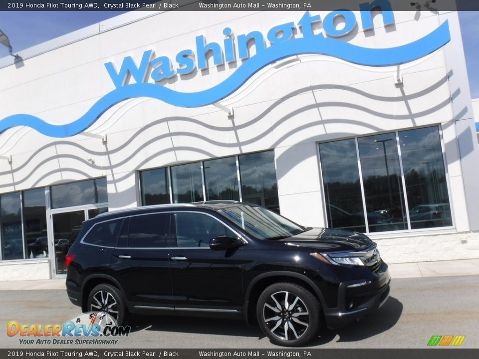 2019 Honda Pilot Touring AWD Crystal Black Pearl / Black Photo #2