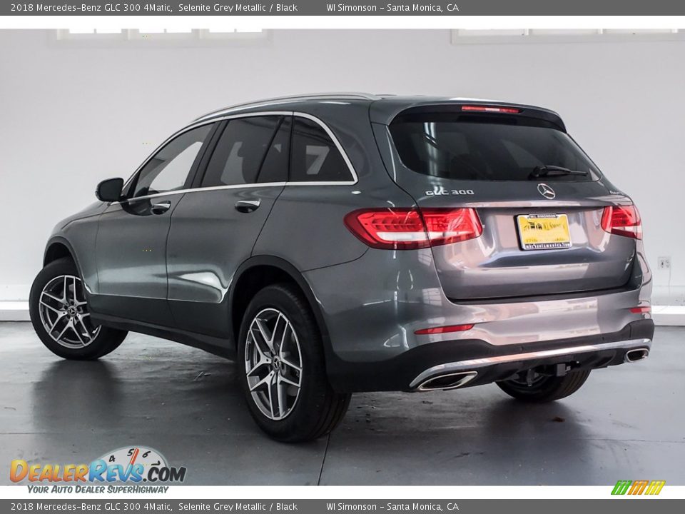 2018 Mercedes-Benz GLC 300 4Matic Selenite Grey Metallic / Black Photo #3