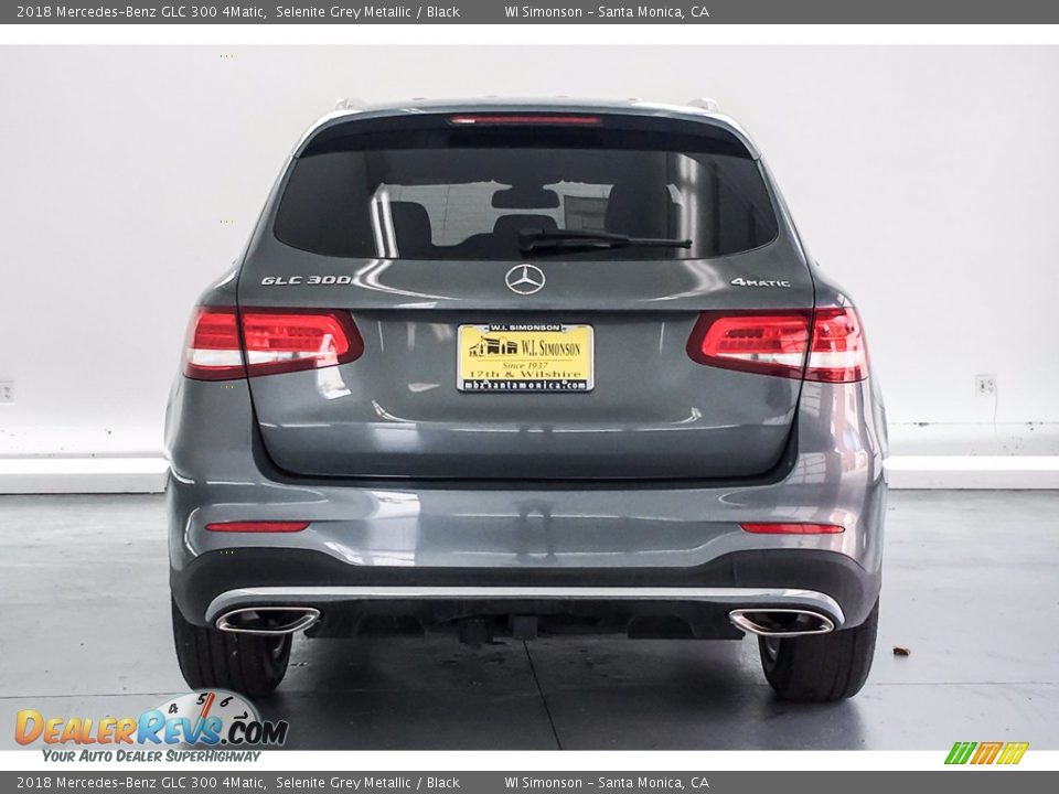 2018 Mercedes-Benz GLC 300 4Matic Selenite Grey Metallic / Black Photo #4