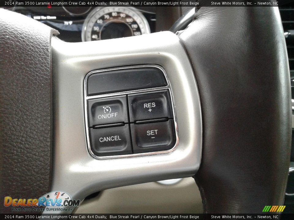 2014 Ram 3500 Laramie Longhorn Crew Cab 4x4 Dually Steering Wheel Photo #24