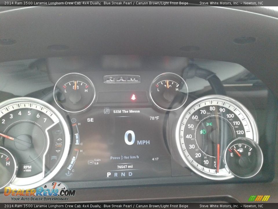 2014 Ram 3500 Laramie Longhorn Crew Cab 4x4 Dually Blue Streak Pearl / Canyon Brown/Light Frost Beige Photo #25