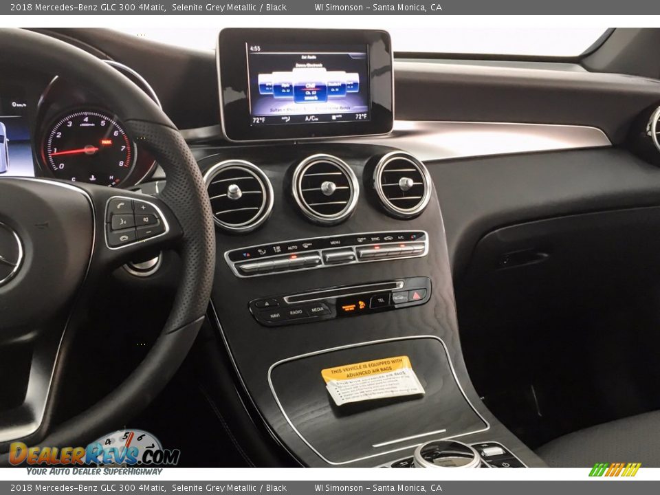 2018 Mercedes-Benz GLC 300 4Matic Selenite Grey Metallic / Black Photo #6