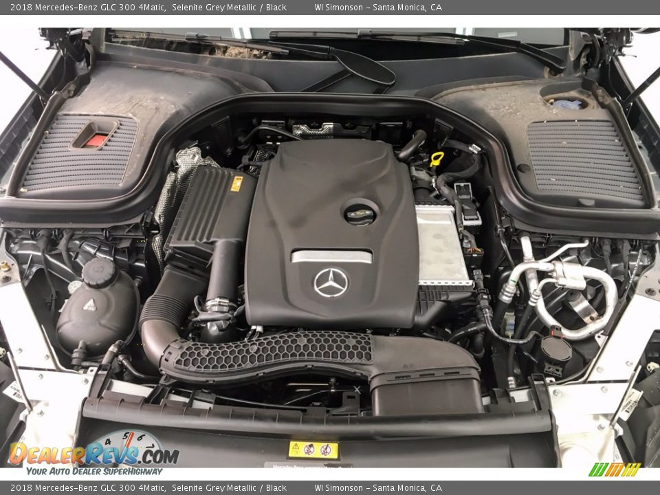 2018 Mercedes-Benz GLC 300 4Matic Selenite Grey Metallic / Black Photo #8