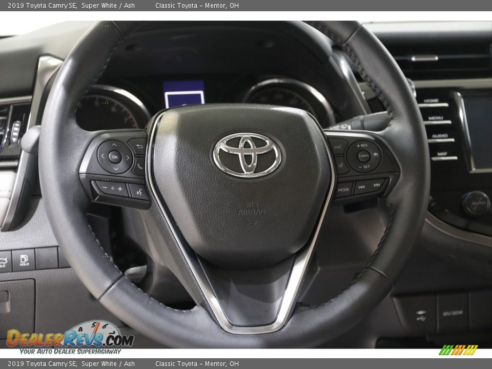 2019 Toyota Camry SE Super White / Ash Photo #7