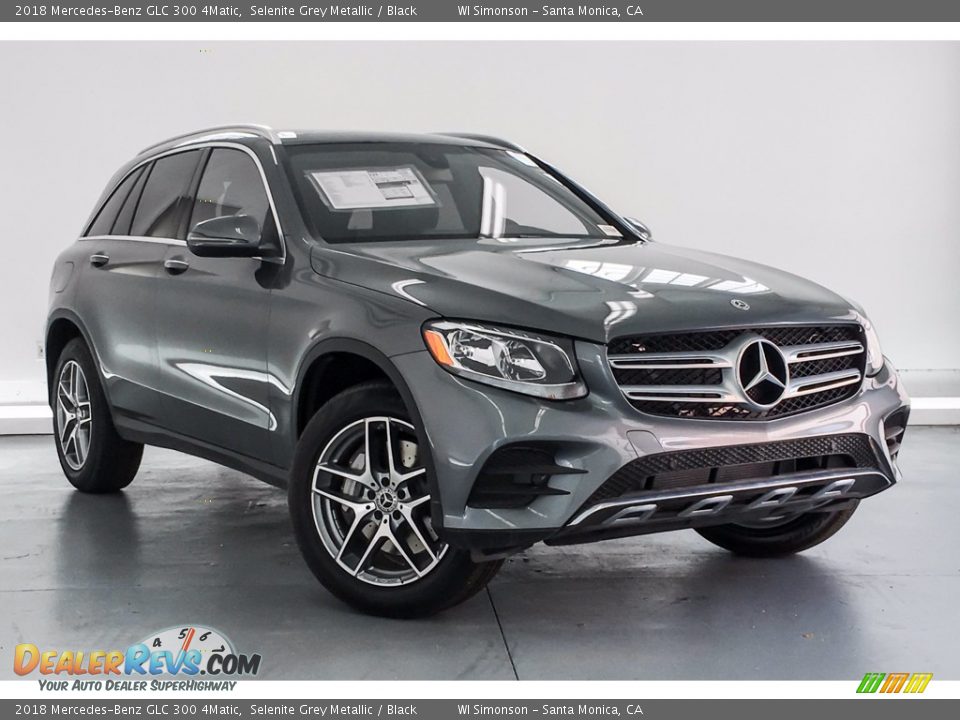 2018 Mercedes-Benz GLC 300 4Matic Selenite Grey Metallic / Black Photo #12