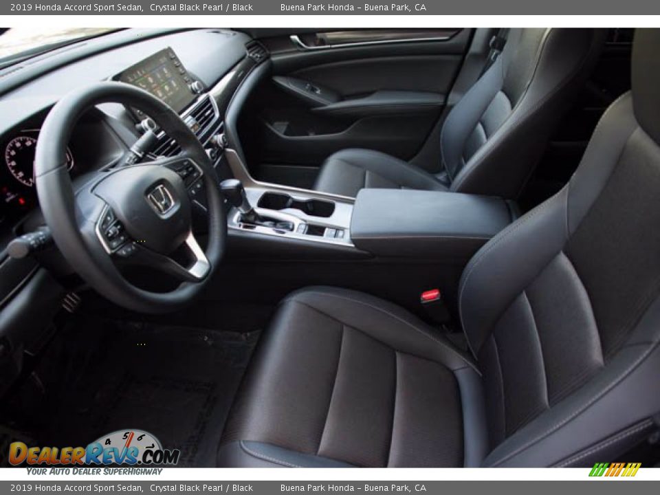 2019 Honda Accord Sport Sedan Crystal Black Pearl / Black Photo #3