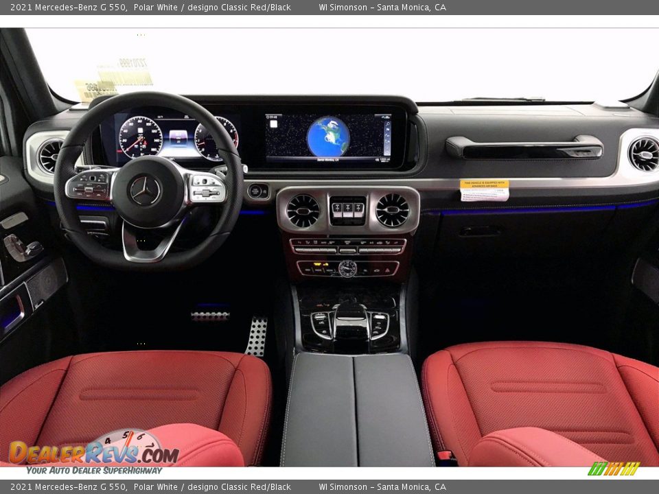 designo Classic Red/Black Interior - 2021 Mercedes-Benz G 550 Photo #6