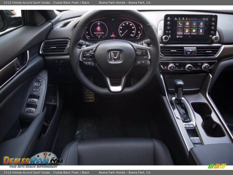 2019 Honda Accord Sport Sedan Crystal Black Pearl / Black Photo #5
