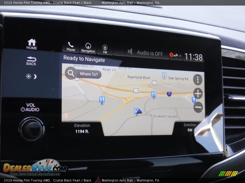 2019 Honda Pilot Touring AWD Crystal Black Pearl / Black Photo #22